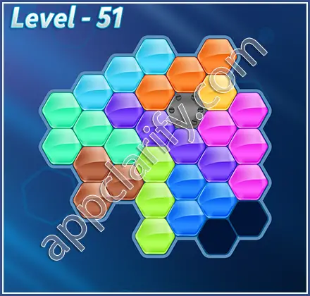 Block! Hexa Puzzle Regular D Level 51 Solution