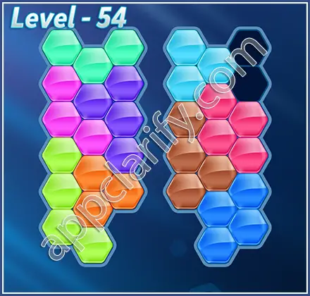 Block! Hexa Puzzle Regular D Level 54 Solution