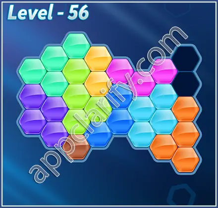 Block! Hexa Puzzle Regular D Level 56 Solution