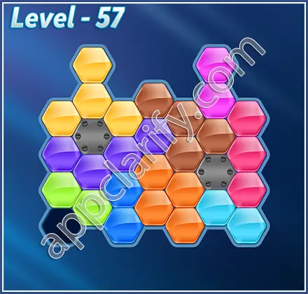 Block! Hexa Puzzle Regular D Level 57 Solution