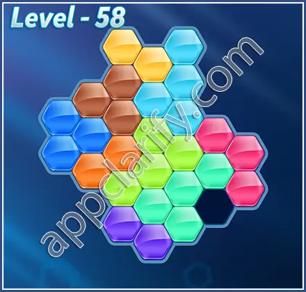 Block! Hexa Puzzle Regular D Level 58 Solution