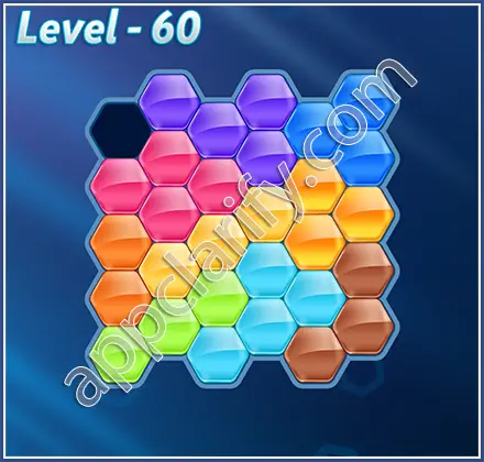 Block! Hexa Puzzle Regular D Level 60 Solution