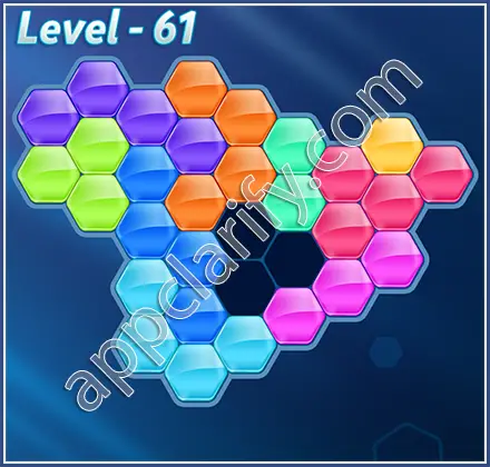 Block! Hexa Puzzle Regular D Level 61 Solution