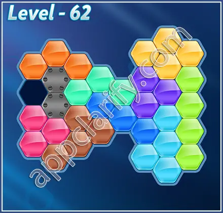 Block! Hexa Puzzle Regular D Level 62 Solution