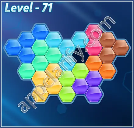 Block! Hexa Puzzle Regular D Level 71 Solution