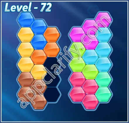 Block! Hexa Puzzle Regular D Level 72 Solution