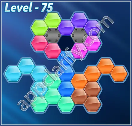 Block! Hexa Puzzle Regular D Level 75 Solution