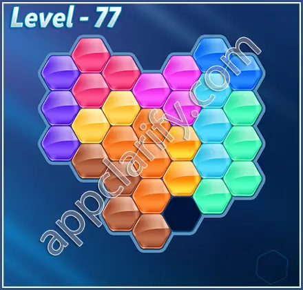 Block! Hexa Puzzle Regular D Level 77 Solution