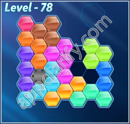 Block! Hexa Puzzle Regular D Level 78 Solution