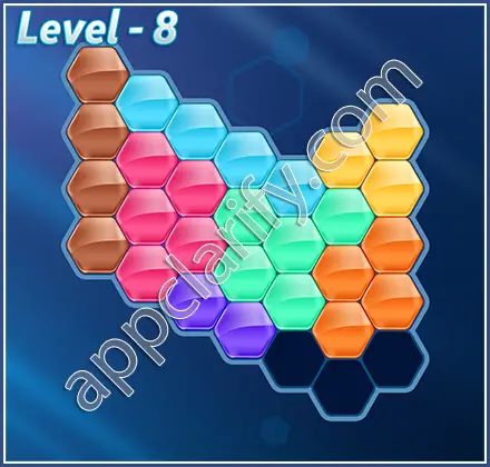 Block! Hexa Puzzle Regular D Level 8 Solution