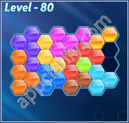 Block! Hexa Puzzle Regular D Level 80 Solution