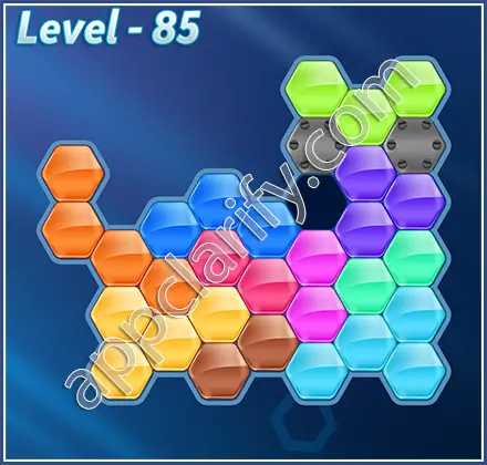 Block! Hexa Puzzle Regular D Level 85 Solution
