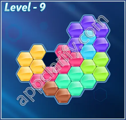 Block! Hexa Puzzle Regular D Level 9 Solution