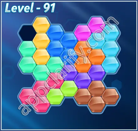 Block! Hexa Puzzle Regular D Level 91 Solution
