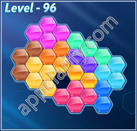Block! Hexa Puzzle Regular D Level 96 Solution