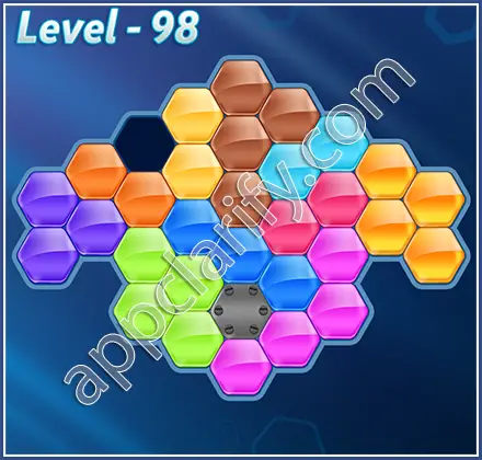 Block! Hexa Puzzle Regular D Level 98 Solution
