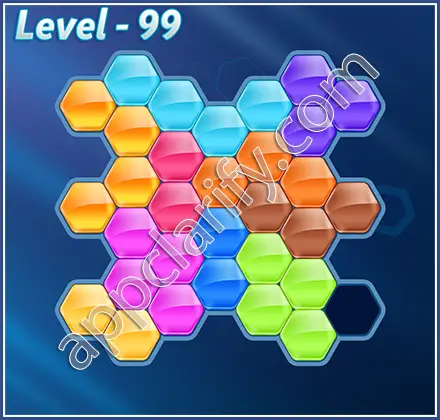Block! Hexa Puzzle Regular D Level 99 Solution
