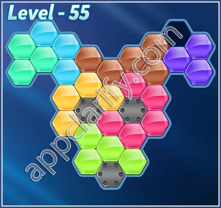Block! Hexa Puzzle Specialist Level 55 Solution