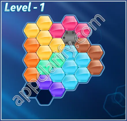 Block! Hexa Puzzle Super Level 1 Solution
