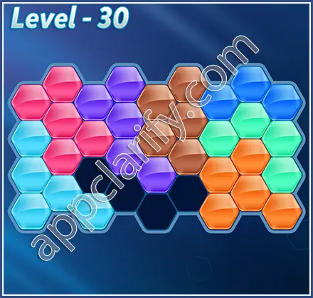 Block! Hexa Puzzle Super Level 30 Solution