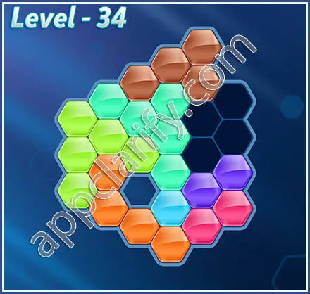 Block! Hexa Puzzle Super Level 34 Solution