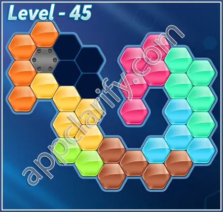 Block! Hexa Puzzle Super Level 45 Solution