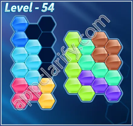 Block! Hexa Puzzle Super Level 54 Solution