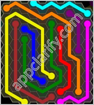 Flow Free: Hexes 10x10 Mania Pack Level 134 Solutions