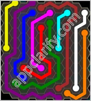 Flow Free: Hexes 10x10 Mania Pack Level 140 Solutions