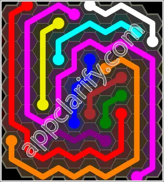 Flow Free: Hexes 10x10 Mania Pack Level 19 Solutions