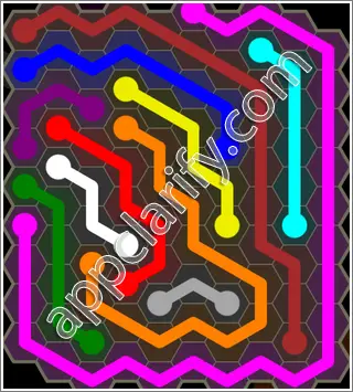 Flow Free: Hexes 10x10 Mania Pack Level 69 Solutions
