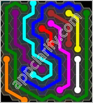 Flow Free: Hexes 10x10 Mania Pack Level 87 Solutions