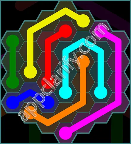 Flow Free: Hexes 7x7 Mania Pack Level 10 Solutions