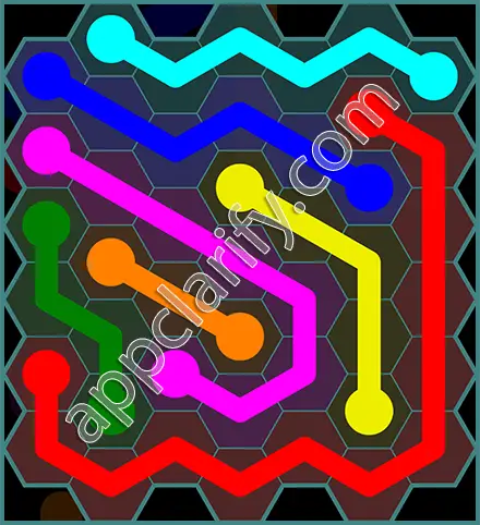 Flow Free: Hexes 7x7 Mania Pack Level 101 Solutions