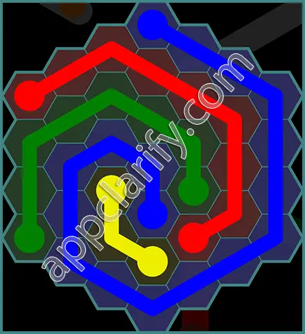 Flow Free: Hexes 7x7 Mania Pack Level 11 Solutions
