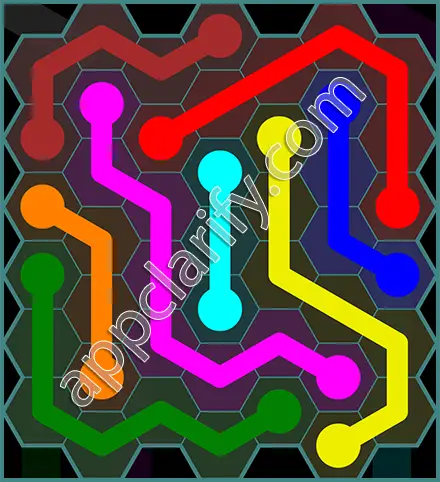 Flow Free: Hexes 7x7 Mania Pack Level 112 Solutions