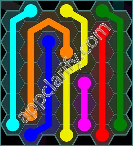 Flow Free: Hexes 7x7 Mania Pack Level 113 Solutions