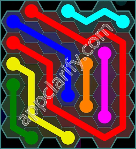 Flow Free: Hexes 7x7 Mania Pack Level 114 Solutions