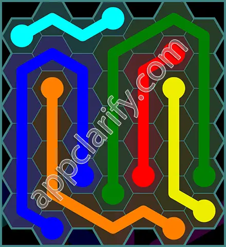 Flow Free: Hexes 7x7 Mania Pack Level 115 Solutions