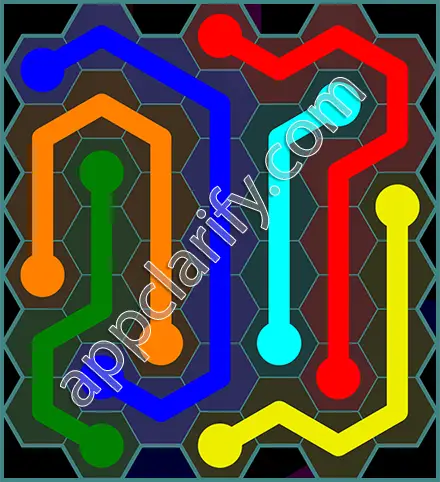Flow Free: Hexes 7x7 Mania Pack Level 116 Solutions