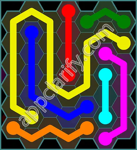 Flow Free: Hexes 7x7 Mania Pack Level 117 Solutions
