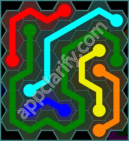 Flow Free: Hexes 7x7 Mania Pack Level 119 Solutions