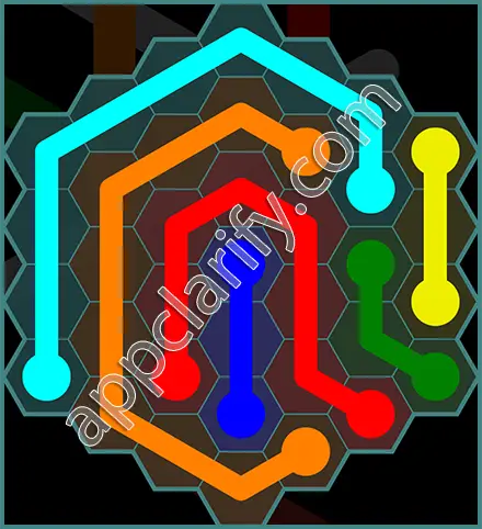 Flow Free: Hexes 7x7 Mania Pack Level 12 Solutions