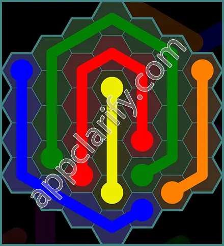 Flow Free: Hexes 7x7 Mania Pack Level 121 Solutions