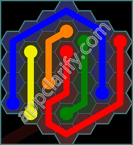 Flow Free: Hexes 7x7 Mania Pack Level 122 Solutions