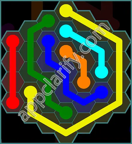 Flow Free: Hexes 7x7 Mania Pack Level 126 Solutions