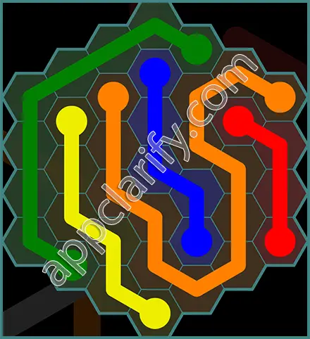 Flow Free: Hexes 7x7 Mania Pack Level 127 Solutions