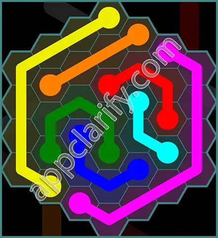 Flow Free: Hexes 7x7 Mania Pack Level 13 Solutions