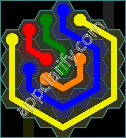 Flow Free: Hexes 7x7 Mania Pack Level 132 Solutions
