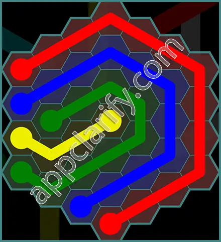 Flow Free: Hexes 7x7 Mania Pack Level 133 Solutions